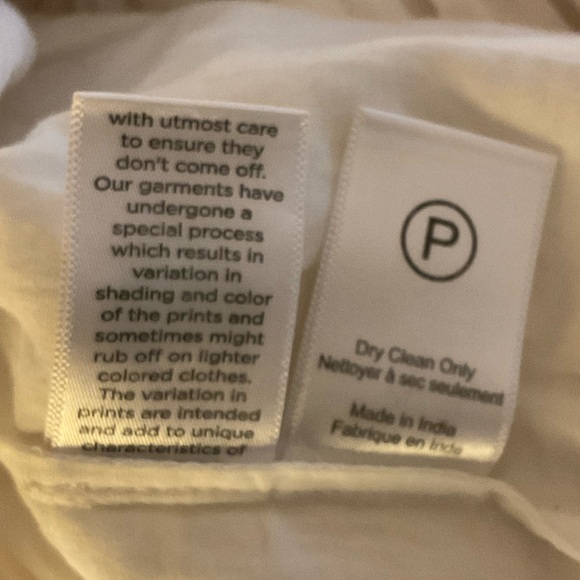 Hemant & Nandita White Mini Skirt NW Large - Picture 6 of 11